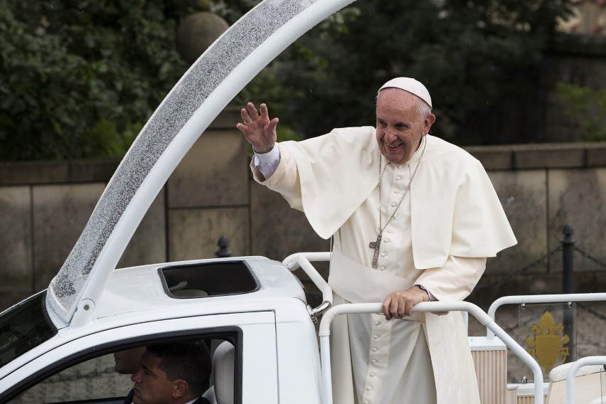 Pierwszy dzień pobytu papieża Franciszka w Krakowie