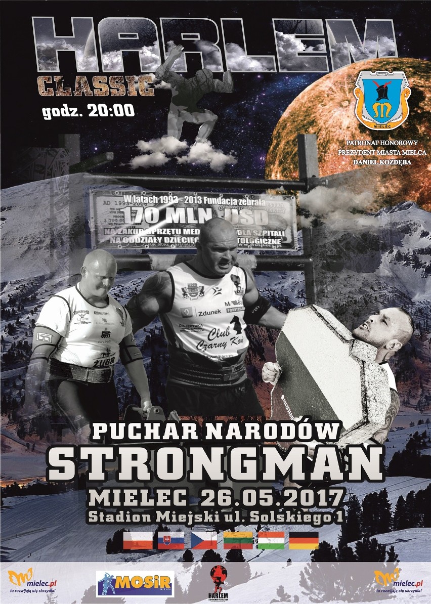 Międzynarodowe zawody Strongmanów w piątek w Mielcu