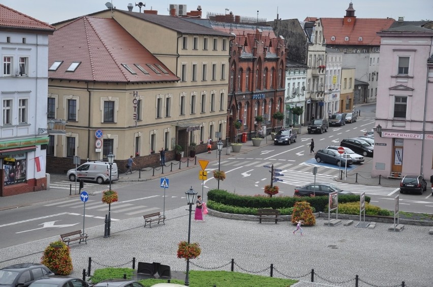 Szklane tablice historyczne - znajdują się m.in. na śremskim...