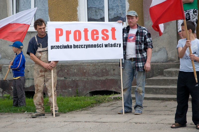 Protest mieszkańców Lęborka