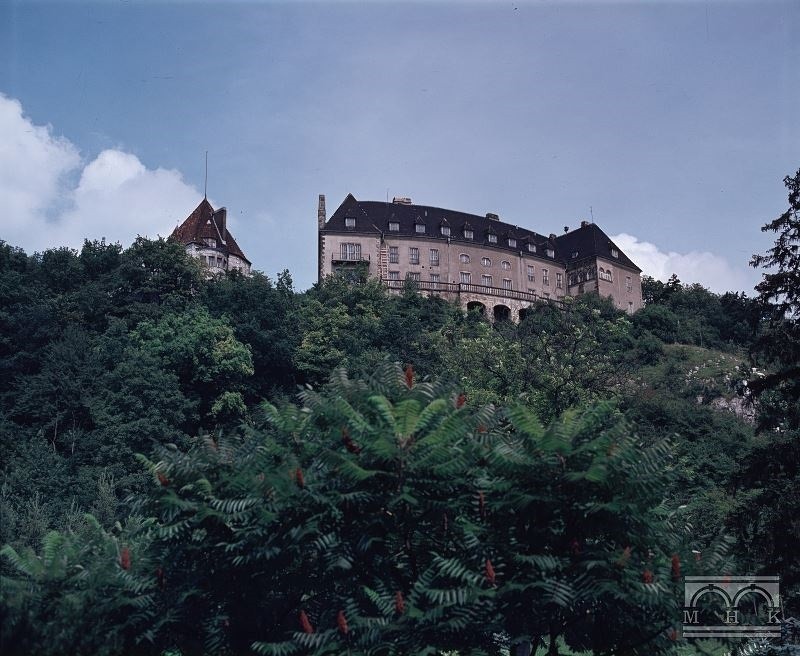 Tak zamek prezentował się w latach 80. XX wieku
