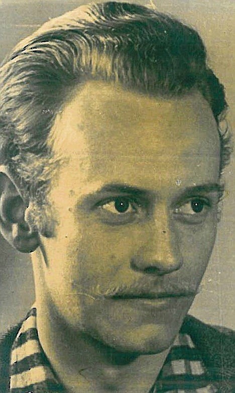 Andrzej Miętus na zdjęciu z rodzinnego albumu