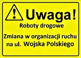 Uwaga kierowcy! Drogowcy zamkną jeden pas ruchu na ul. Wojska Polskiego 