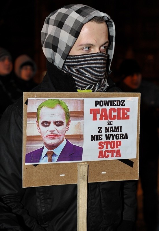 Protest przeciwko ACTA w Przemyślu...