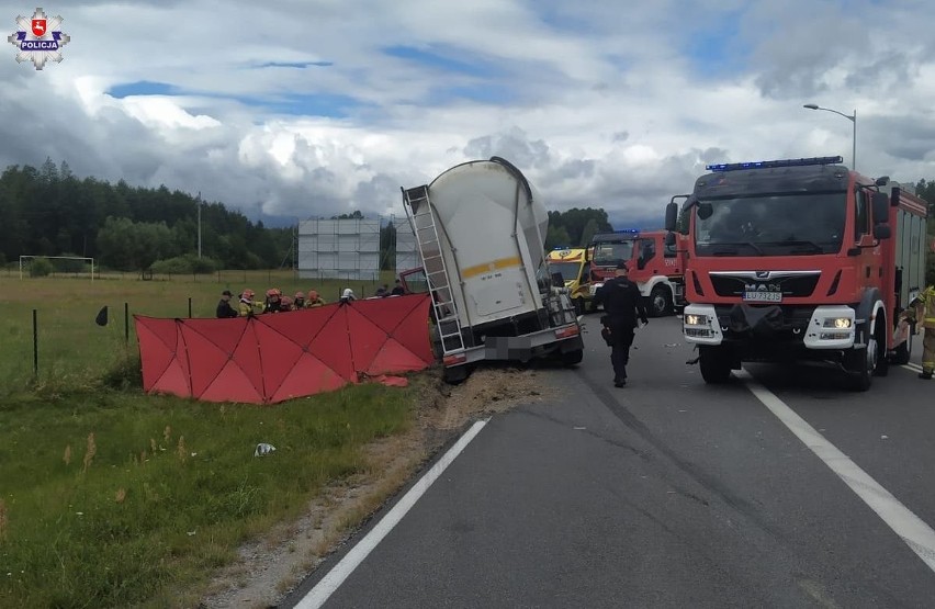 Śmiertelny wypadek na trasie Włodawa - Chełm. Nie żyją dwie osoby