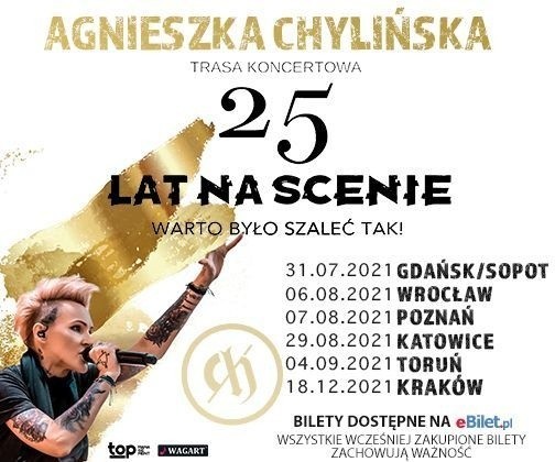 Agnieszka Chylińska wraca z serią jubileuszowych koncertów....