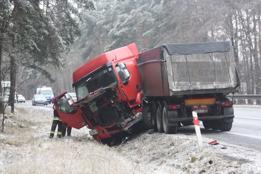 Wypadek w Pradłach na DK 78