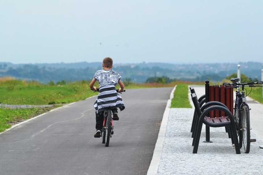 Pętla rowerowa wokół bielskiego lotniska liczy 3 kilometry...