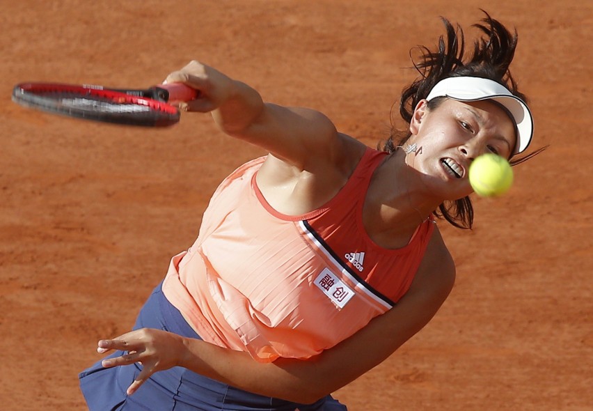 Shuai Peng, 31 maja 2018, podczas French Open