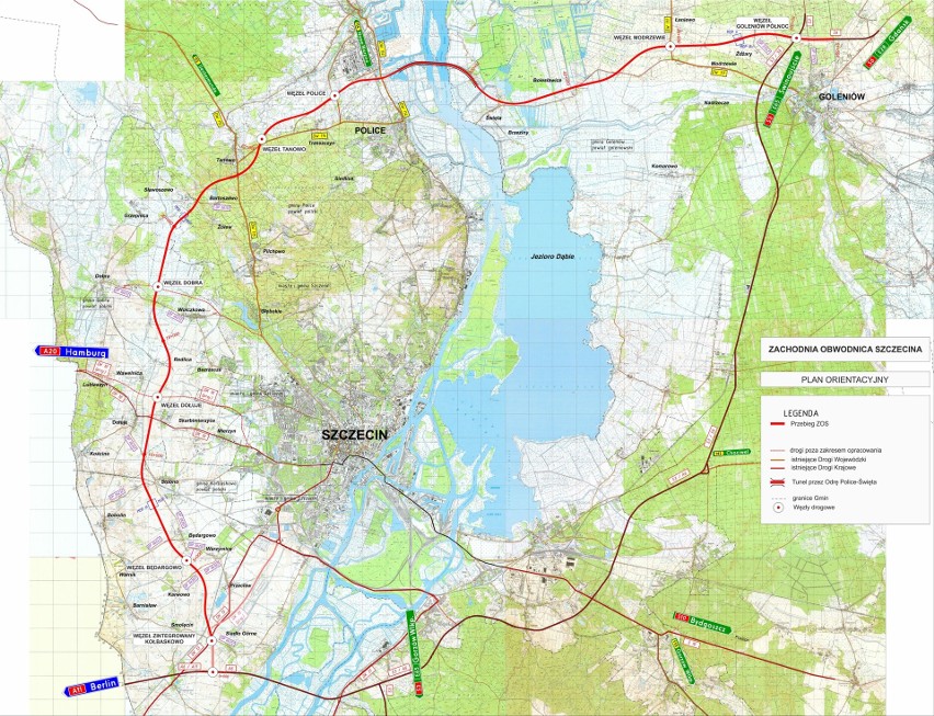 Zachodnia Obwodnica Szczecina. Zobacz dokładny przebieg na mapie - 27.03.2021