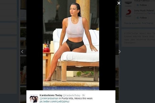 Kim Kardashian w Meksyku (fot. screen z Twitter.com)