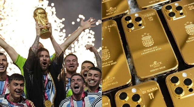 Lionel Messi podarował kolegom z reprezentacji Argentyny i personelowi 35 złotych iPhonów o wartości 175 tysięcy funtów