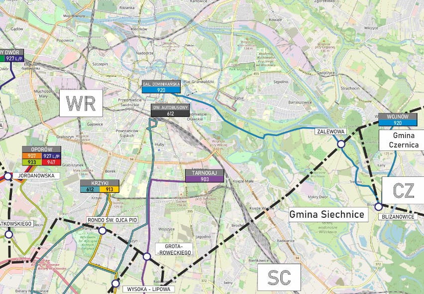 Będzie 10 nowych linii autobusowych z Wrocławia do okolicznych gmin [TRASY, MAPA]