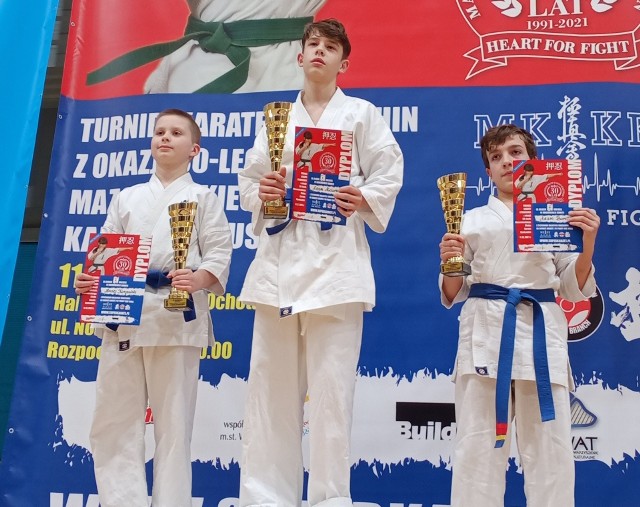 Adam Miciura z Łomżyńskiego Klubu Karate zajął pierwsze miejsce w w turnieju w Warszawie