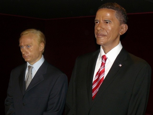 Jedną z atrakcji muzeum Grévin w Paryżu są figury Władimira Putina i Baracka Obamy.