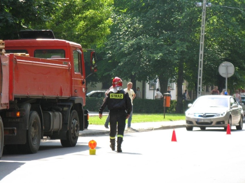 Wypadek na ulicy Bialostockiej w Sokólce