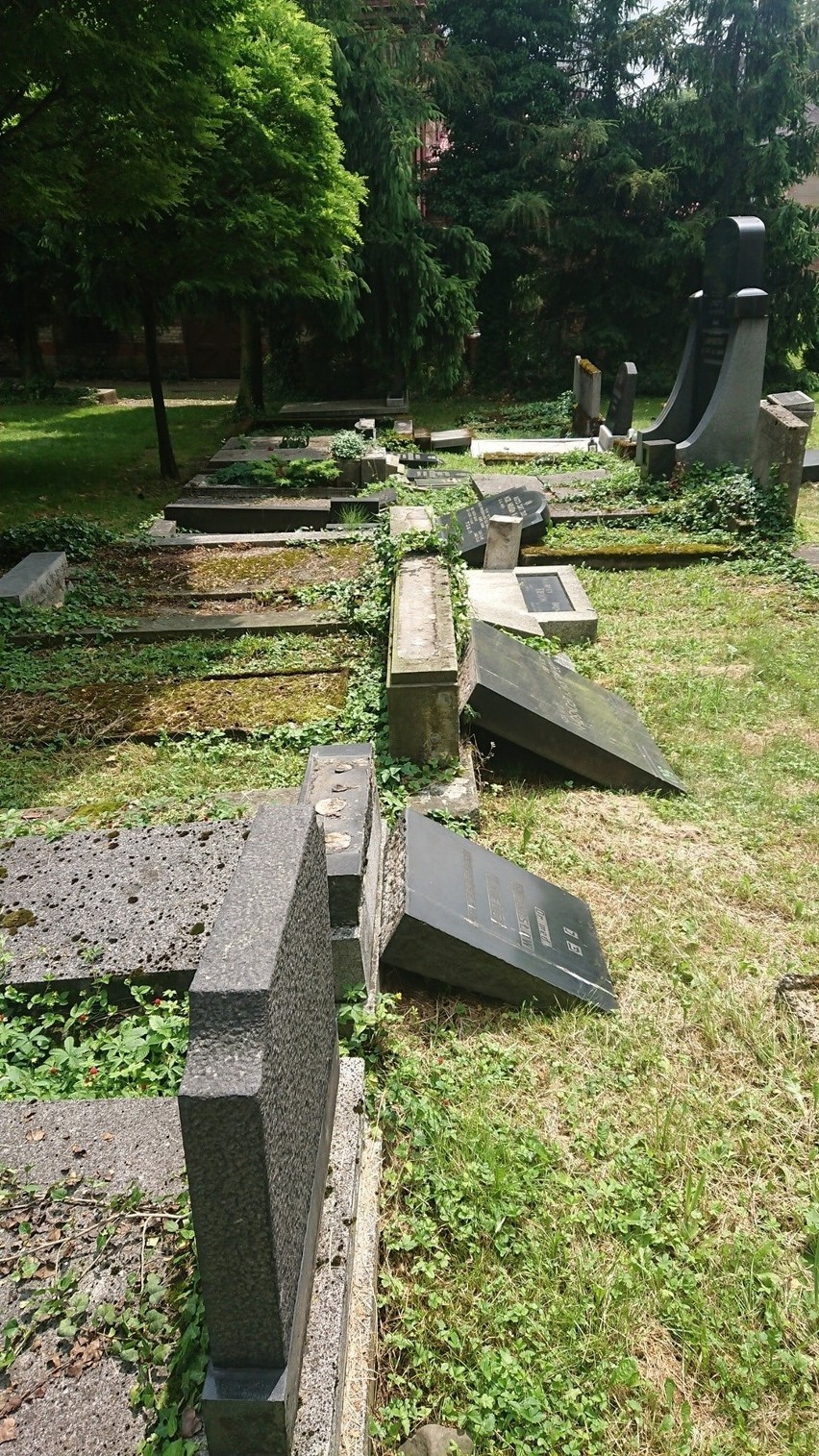 Cmentarz żydowski w Bielsku-Białej zniszczony przez wandali. Ruszyła zbiórka na odnowienie nagrobków