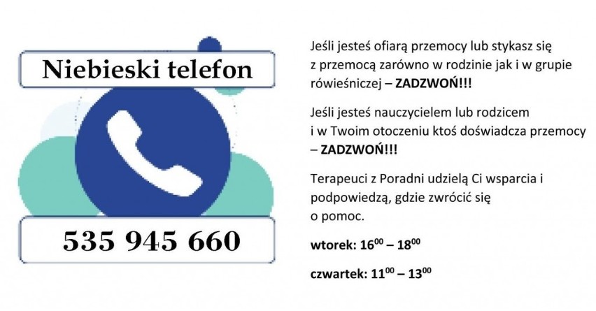 Poradnia w Tarnobrzegu uruchamia telefon zaufania dla dzieci. Jesteś ofiarą lub widzisz przemoc wobec młodych? - zadzwoń!    
