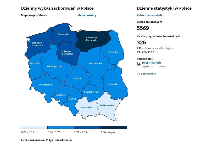 Koronawirus - woj. zachodniopomorskie, 13.01.20