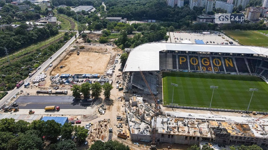 Stadion Pogoni Szczecin na tydzień przed inauguracją. ZDJĘCIA 