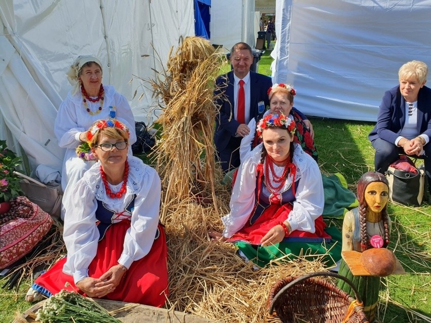 „Tłuchowianie” śpiewają na ludową nutę i z przytupem! Promowali Kujawsko – Pomorskie podczas Dożynek Prezydenckich w Spale [zdjęcia]
