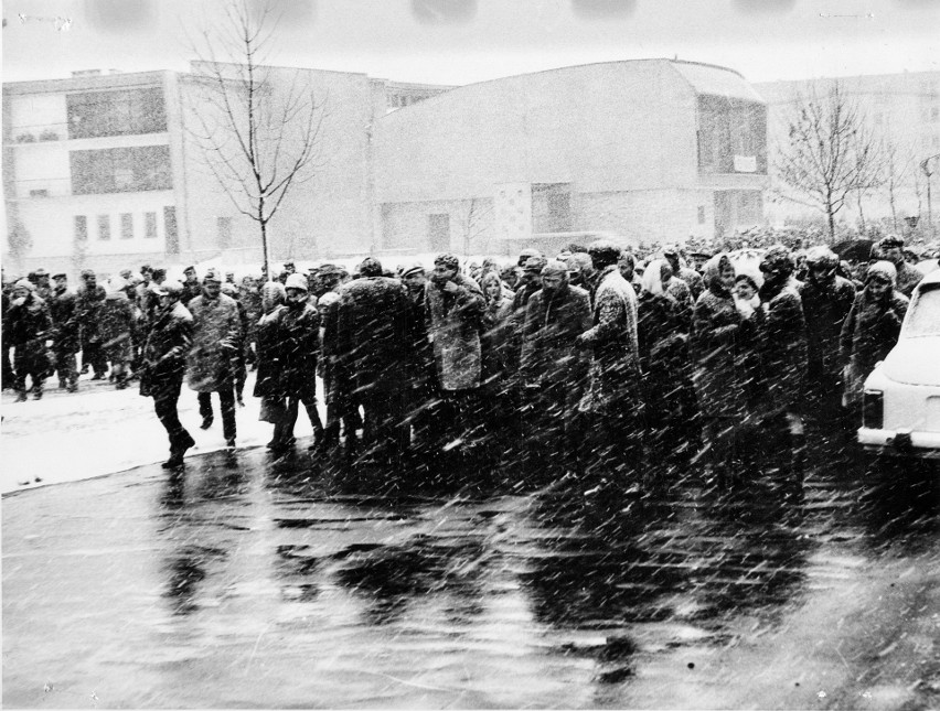 Lublin. Manifestacja studentka w dniu 11 marca 1968 roku...