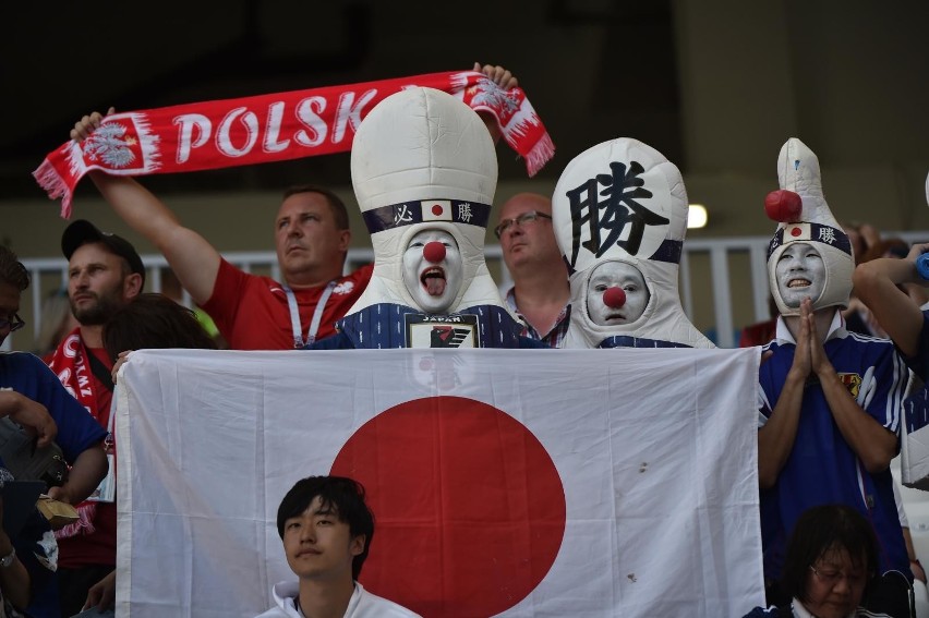 Kibice na meczu Polska - Japonia w Wołgogradzie