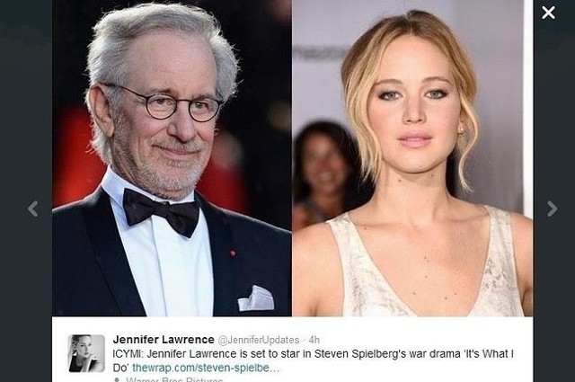 Film, w którym miałaby zagrać Jennifer Lawrence to "It's What I Do" (fot. screen z Twitter.com)