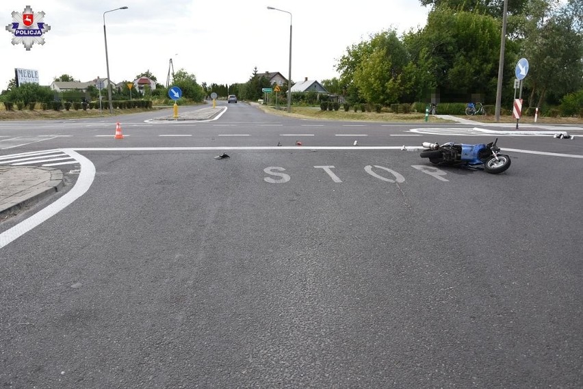 Śmiertelny wypadek w Radzyniu Podlaskim. Nie żyje motorowerzysta