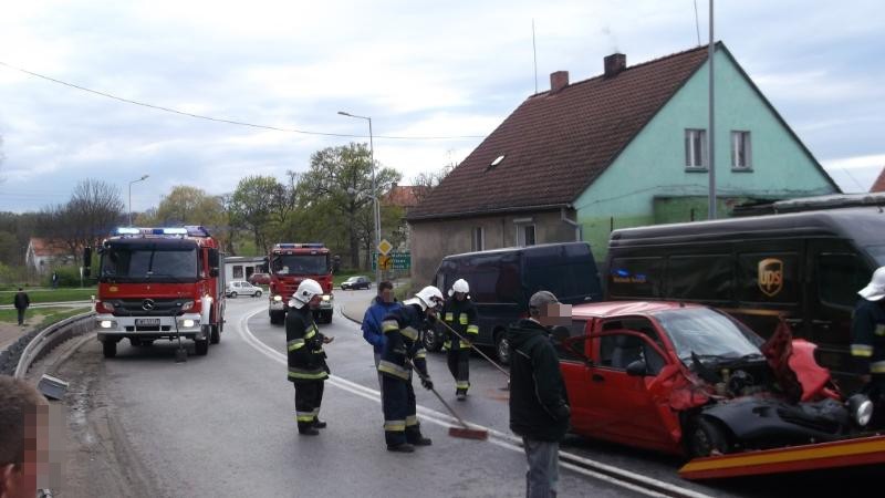 Wypadek w Gniechowicach, 08.04.2014
