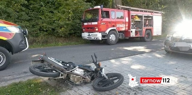 Do wypadku z udziałem motocyklisty doszło w niedzielę - 5 września w centrum Jonin