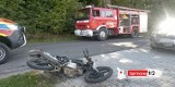 Wypadek pod Tarnowem. W Joninach zderzył się samochód osobowy z motocyklem [ZDJĘCIA]