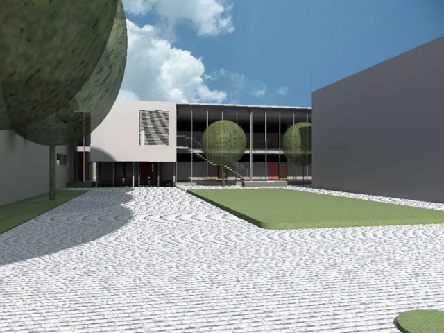 Po rozbudowie budynki szkolne na Krzesinach zostaną połączone z halą sportową, powstanie też 10 nowych sal lekcyjnych oraz hol wysoki na dwie kondygnacje z przeszkloną fasadą
