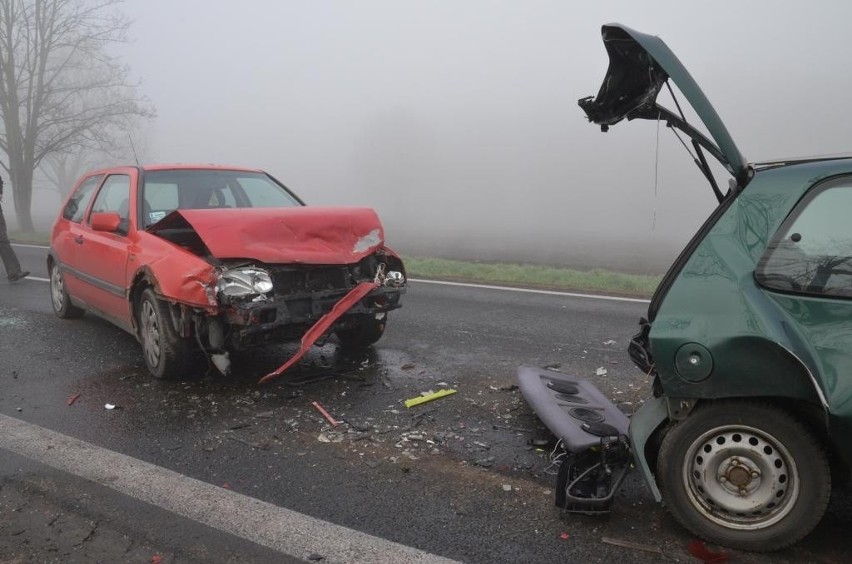 Seria zderzeń na drodze krajowej nr 8 Wrocław - Kłodzko. Na...