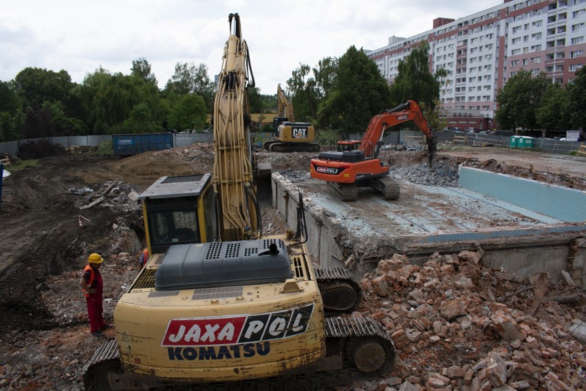 Budynek starej pływalni został już rozebrany.