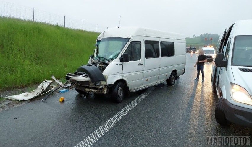 Wypadek na autostradzie A4 pod Strzelcami Opolskimi....