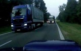 DK 8, Korycin. Tir jedzie na czołowe zderzenie (wideo)