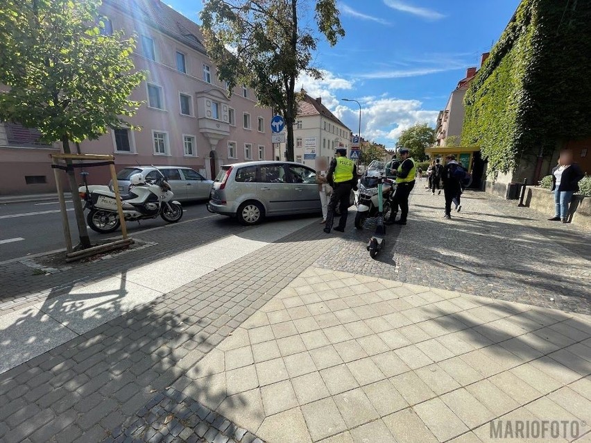 Zderzenie hulajnogi z fordem w Opolu.