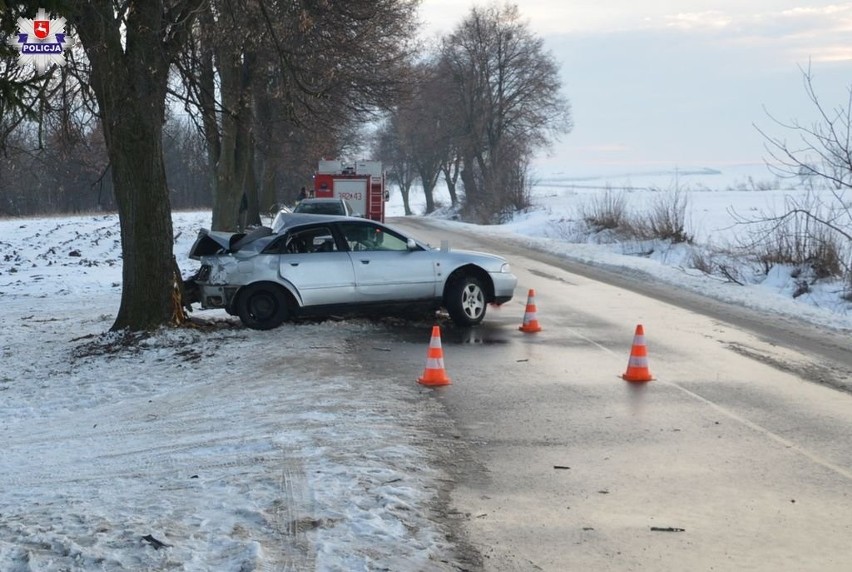 Wypadek we wsi Podborcze. Przyczyną zużyte opony w audi? (ZDJĘCIA)                      