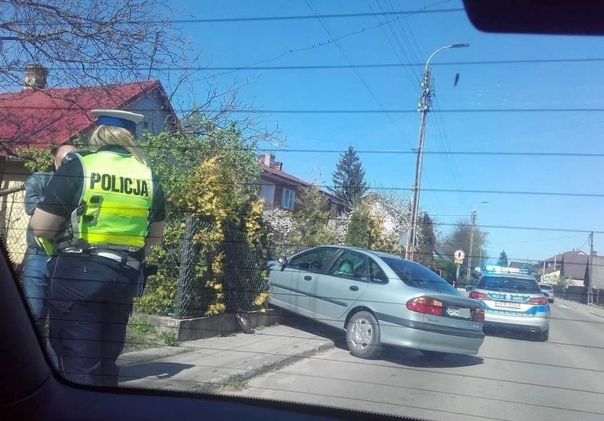 Kolizja na ul. Lipowej w Hajnówce