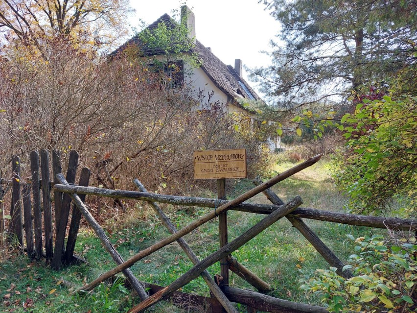 Opuszczona szkoła w Kamieńcu, śródleśnej osadzie koło...
