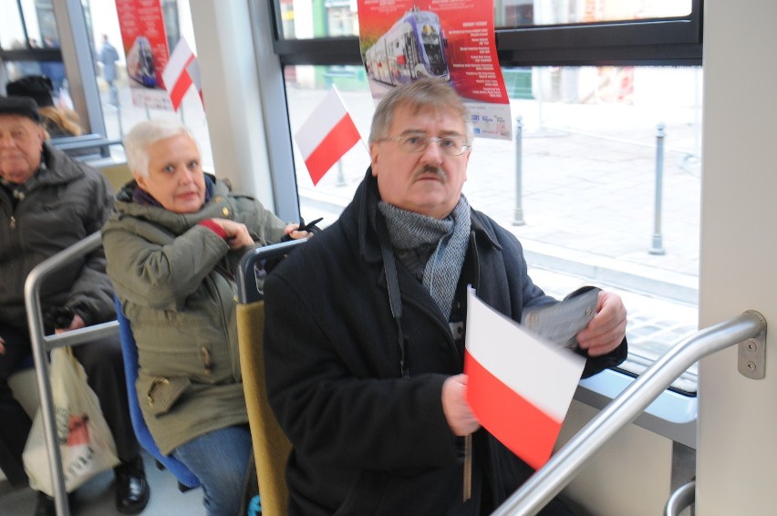 Tramwaj Patriotyczny na ulicach Krakowa