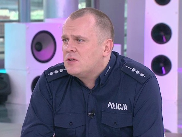 Rzecznik prasowy Komendanta Stołecznego Policji st. asp. Mariusz Mrozek