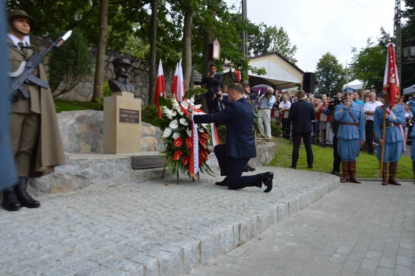 Jurczyce. Andrzej Duda wziął udział w odsłonięciu pomnika gen. Hallera [ZDJĘCIA]