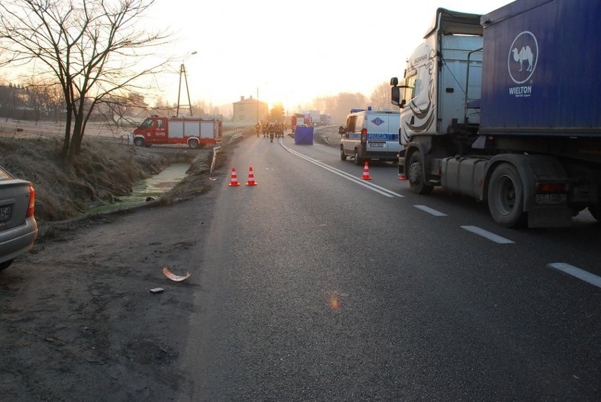 Wypadek motocyklisty pod Wodzisławiem w Marklowicach....