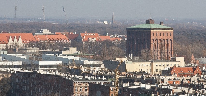 Silver Tower Center - widok z budynku na Wrocław