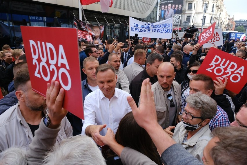 09072020 katowice wiec wyborczy andrzej duda na placu...