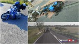 Seria wypadków z udziałem motocyklistów na drogach w regionie tarnowskim. Są ranni. Jedna z nich została zabrana śmigłowcem LPR do szpitala