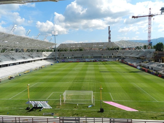 Budowa Stadionu Miejskiego w Bielsku-Białej - lipiec 2014