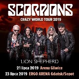 Zespół Scorpions dwukrotnie zagra w Polsce: 21 lipca grupa wystąpi w Gliwicach, zaś 23 lipca w Trójmieście. Supportem będzie Lion Shepherd